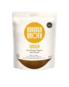 Borough Broth  - Free Range Organic Chicken Bone Broth  - 5 x 1kg (Min 40 DSL)