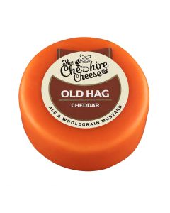 Cheshire Cheese  -  Old Hag, Ale & Mustard Cheddar  - 6 x 200g (Min 40 DSL)
