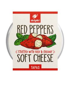 Delphi Foods - Red Peppers Stuffed with Cream Cheese - 6 x 135g (Min 38 DSL)