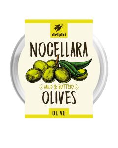 Delphi Foods  - Nocellara Olives  - 6 x 160g (Min 30 DSL)