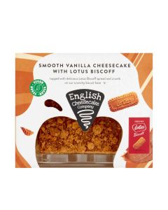 English Cheesecake Company - Vegan Lotus Biscoff Cheesecake - 4 x 213g (Min 8 DSL)