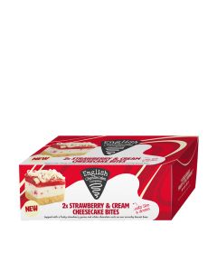 English Cheesecake Company - Strawberry & Cream Cheesecake Bites - 4 x 68g (Min 8 DSL)