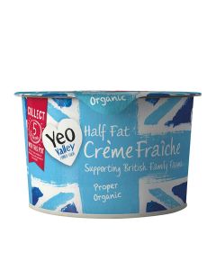 Yeo Valley - Crème  Fraiche Half Fat - 6 x 200g (Min 12 DSL)