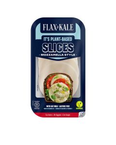 Flax and Kale - Mozzarella Style Slices  - 6 x 130g (Min 30 DSL)