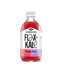 Flax and Kale - Wonder Berry Kombucha - 12 x 250ml (Min 60 DSL)