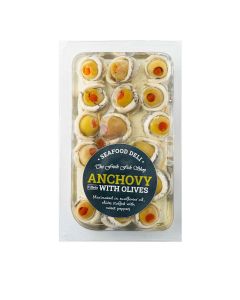 The Fresh Fish Shop - Anchovy Fillets with Olives - 6 x 200g (Min 60 DSL)