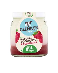 Glenilen Farm  - Raspberry Fruit Layered Yoghurt   - 6 x 140g (Min 12 DSL)