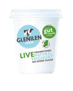 Glenilen Farm  - Natural Yoghurt  - 6 x 500g (Min 12 DSL)