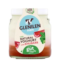 Glenilen Farm  - Rhubarb Fruit Layered Yoghurt  - 6 x 140g (Min 12 DSL)