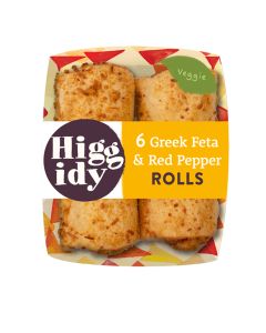 Higgidy - Feta & Red Pepper Rolls Twin Packs  - 9 x 54g (Min 5 DSL)