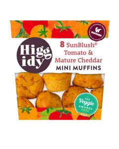 Higgidy - Tomato & Cheddar Cheese Muffins - 4 x 160g (Min 5 DSL)