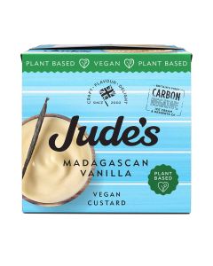 Jude's - Vegan/ Plant Based  Madagascan Vanilla Custard - 6 x 500g