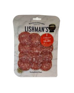 Lishman's of Ilkley  - Black Pepper & Garlic Salami  - 8 x 55g (Min 40 DSL)