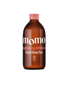 MOMO Kombucha - Organic Raspberry-Hibiscus - 12 x 330ml (Min 100 DSL)
