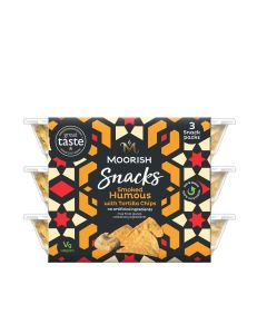 MOORISH - Moorish Smoked Humous Snack Trio  - 4 x 153g (Min 13 DSL)