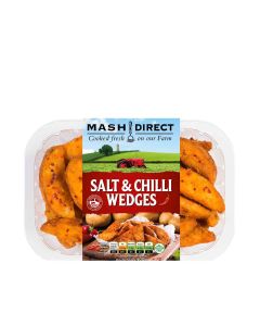 Mash Direct   -  Salt & Chilli Wedges  - 6 x 350g (Min 5 DSL)