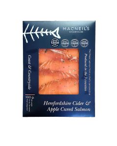 Macneil's Smokehouse - Cider and Apple Cured Salmon - 6 x 100g (Min 16 DSL)