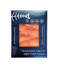 Macneil's Smokehouse  - Cider and Apple Cured Salmon - 6 x 100g (Min 16 DSL)