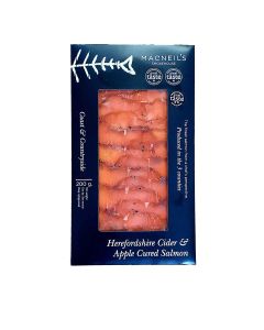 Macneil's Smokehouse  - Cider and Apple Cured Salmon - 6 x 200g (Min 16 DSL)