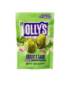 Olly's - Olives - Basil & Garlic - 12 x 50g