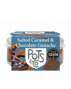 Pots & Co -  Salted Caramel & Chocolate Ganache - 4 x 82g (Min 12 DSL)