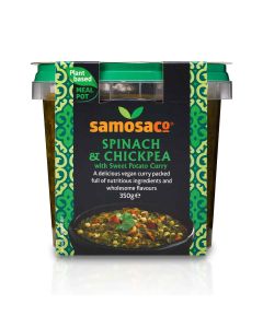 samosaco - Spinach And Chickpea with Sweet Potato Curry - 6 x 350g (Min 13 DSL)