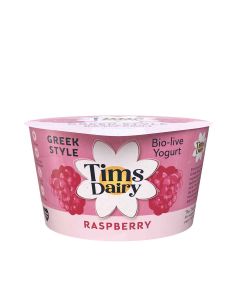 Tims Dairy - Greek Style Raspberry Yogurt  - 6 x 175g (Min 16 DSL)
