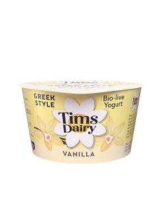 Tims Dairy - Greek Style Vanilla Yogurt  - 6 x 175g (Min 16 DSL)