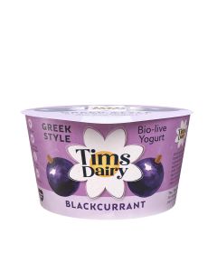 Tims Dairy - Greek Style Blackcurrant Yogurt  - 6 x 175g (Min 16 DSL)