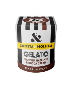 Crosta & Mollica - Gianduia Hazelnut & Chocolate Gelato - 6 x 450ml