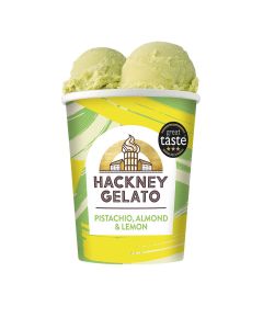 Hackney Gelato - Pistachio, Almond & Lemon Gelato - 6 x 460ml