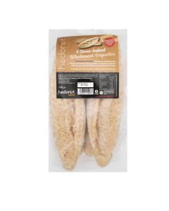 Hedonist Bakery - Wholemeal Rustic Demi Baguette (pack of 4) - 6 x 500g