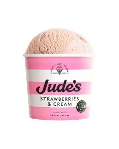 Jude's  - Strawberries & Cream Ice Cream  - 24 x 100ml