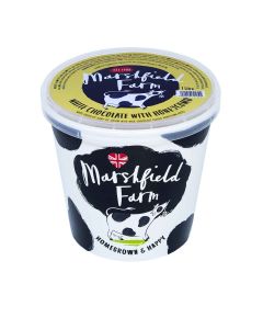 Marshfield Farm Ice Cream  - White Chocolate with Honeycomb Crunch - 4 x 1l