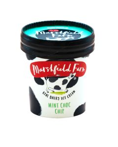 Marshfield Farm Ice Cream  - Mint Choc Chip  - 12 x 125ml
