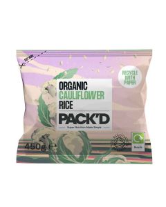 PACK'D - Organic Cauliflower Rice - 24 x 450g