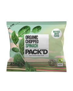 PACK'D - Organic Chopped Spinach - 24 x 450g
