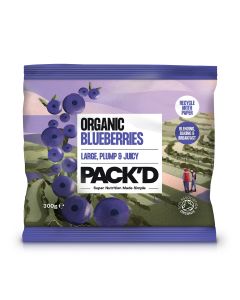 PACK'D - Organic Blueberries - 10 x 300g