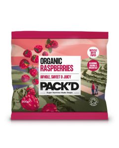 PACK'D - Organic Raspberries - 10 x 300g