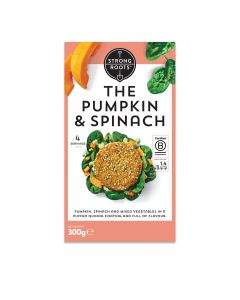 Strong Roots - Pumpkin & Spinach Burger - 12 x 300g 