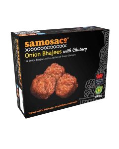 Samosaco - 12 Onion Bhajees with chutneys - 8 x 200g