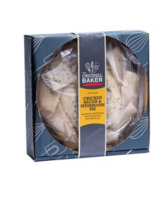The Original Baker - Retail Packed Chicken, Bacon & Mushroom Medium Pie - 12 x 600g