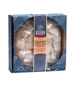 The Original Baker - Retail Packed Slow Roast Pork and Cider Medium Pie - 12 x 600g