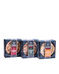 The Original Baker - Mixed Vegetarian Pie Retail Packed Box (9 x Each YZTOB22/23/Roast Veg) - 27 x 260g