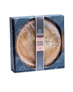 The Original Baker - Retail Packed Smoked Salmon & Crème Fraiche Medium Quiche - 12 x 400g