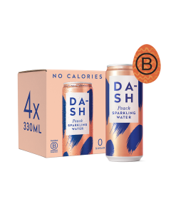 Dash Water - Sparkling Water infused with Wonky Peaches Multipack - 6 x 4 x 330ml