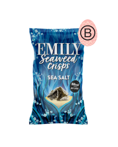 Emily Crisps - Salt Seaweed Crisps Sharing Bag - 8 x 50g