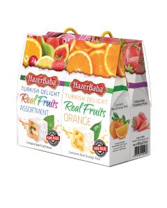 Hazer Baba - 4 Piece Gifting Pack (1 x Real Fruits, 1 x Orange, 1 x Strawberry & 1 x Rose Petals) - 6 x 400g