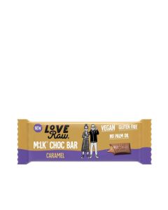 LoveRaw - Milk Choc Bar - Caramel Filled - 20 x 30g