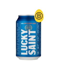 Lucky Saint - Alcohol Free Lager Can - 12 x 330ml
